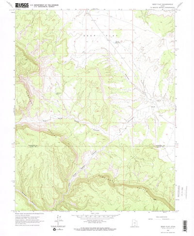 United States Geological Survey Seep Flat, UT (1964, 24000-Scale) digital map