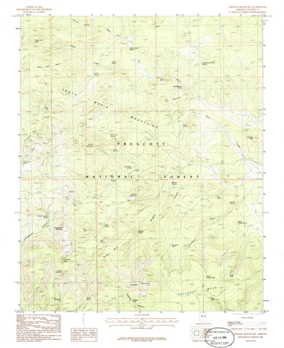 United States Geological Survey Seepage Mountain, AZ (1986, 24000-Scale) digital map