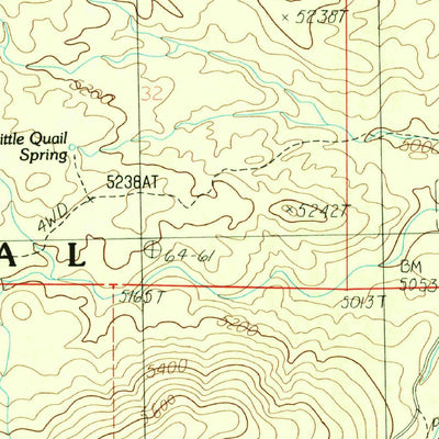 United States Geological Survey Seepage Mountain, AZ (1986, 24000-Scale) digital map