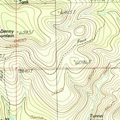 United States Geological Survey Seepage Mountain, AZ (1986, 24000-Scale) digital map