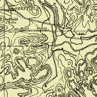 United States Geological Survey Seffield, TX (1929, 125000-Scale) digital map