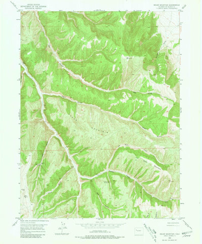 United States Geological Survey Segar Mountain, CO (1952, 24000-Scale) digital map