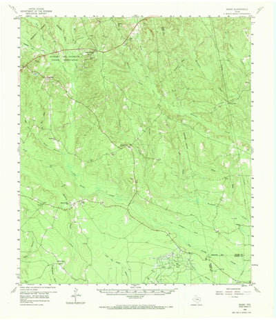 United States Geological Survey Segno, TX (1958, 62500-Scale) digital map