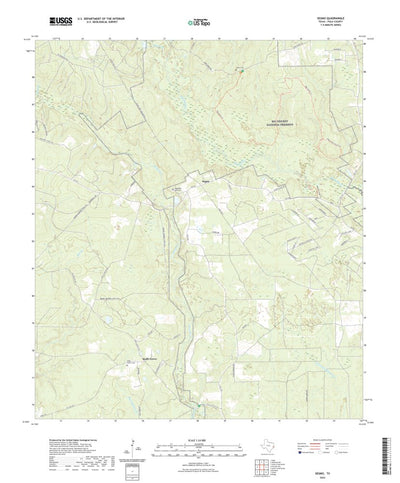 United States Geological Survey Segno, TX (2022, 24000-Scale) digital map