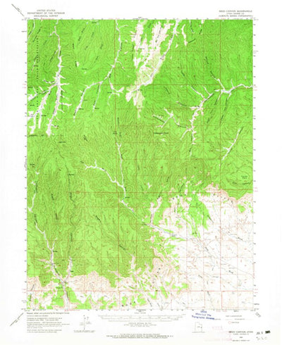United States Geological Survey Sego Canyon, UT (1963, 62500-Scale) digital map