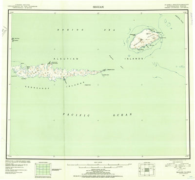 United States Geological Survey Seguam, AK (1951, 250000-Scale) digital map