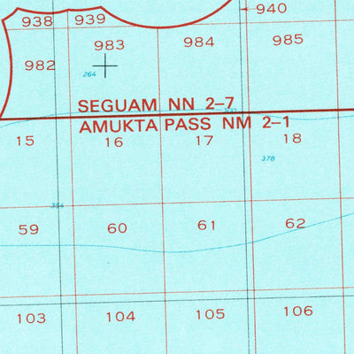 United States Geological Survey Seguam, AK (1958, 250000-Scale) digital map