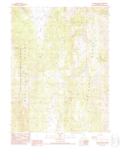 United States Geological Survey Segura Ranch, NV (1990, 24000-Scale) digital map
