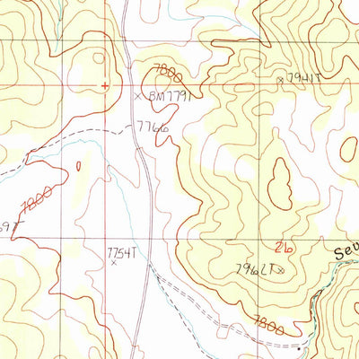 United States Geological Survey Segura Ranch, NV (1990, 24000-Scale) digital map