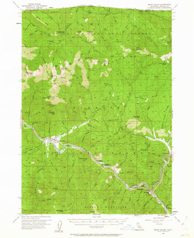 United States Geological Survey Seiad Valley, CA (1955, 62500-Scale) digital map