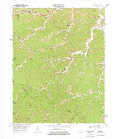 United States Geological Survey Seitz, KY (1965, 24000-Scale) digital map