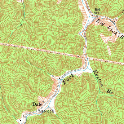 United States Geological Survey Seitz, KY (1965, 24000-Scale) digital map