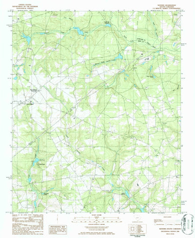 United States Geological Survey Seivern, SC (1986, 24000-Scale) digital map