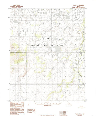 United States Geological Survey Selawik A-1, AK (1985, 63360-Scale) digital map