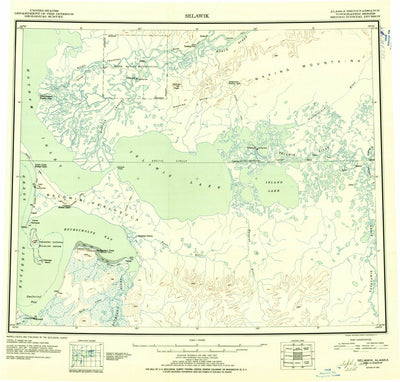 United States Geological Survey Selawik, AK (1951, 250000-Scale) digital map