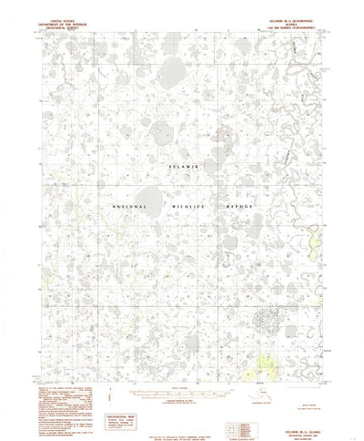 United States Geological Survey Selawik B-1, AK (1985, 63360-Scale) digital map