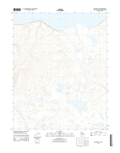 United States Geological Survey Selawik B-4 SE, AK (2014, 25000-Scale) digital map