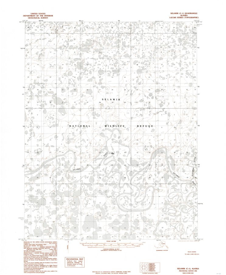 Selawik C-1, AK (1985, 63360-Scale) Map by United States Geological Survey  Avenza Maps