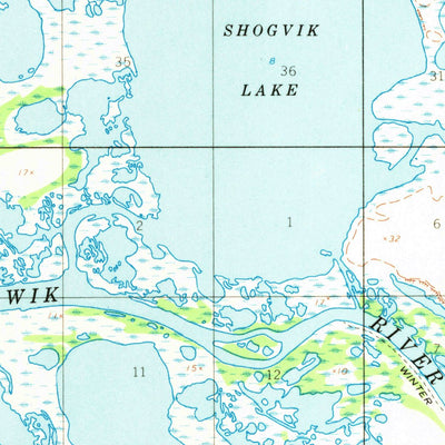 United States Geological Survey Selawik C-3, AK (1955, 63360-Scale) digital map