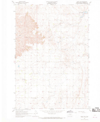 United States Geological Survey Selby NW, SD (1967, 24000-Scale) digital map