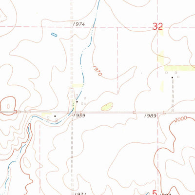 United States Geological Survey Selby NW, SD (1967, 24000-Scale) digital map
