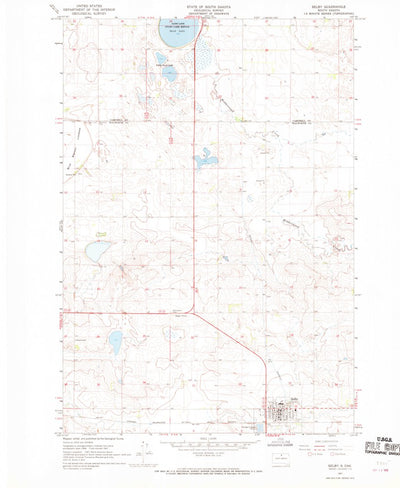 United States Geological Survey Selby, SD (1967, 24000-Scale) digital map
