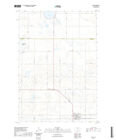 United States Geological Survey Selby, SD (2021, 24000-Scale) digital map