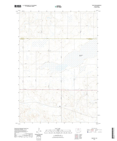 United States Geological Survey Selby SW, SD (2021, 24000-Scale) digital map