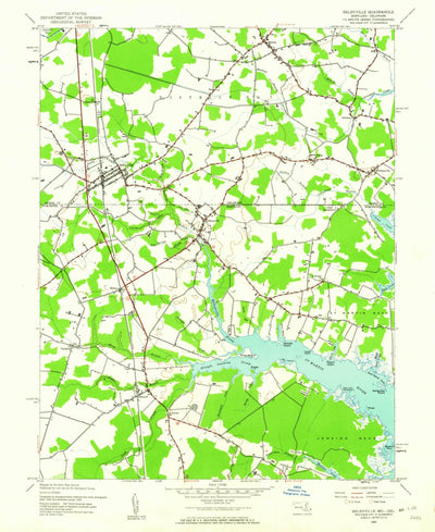 United States Geological Survey Selbyville, DE-MD (1943, 24000-Scale) digital map