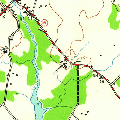 United States Geological Survey Selbyville, DE-MD (1943, 24000-Scale) digital map