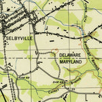 United States Geological Survey Selbyville, DE-MD (1943, 31680-Scale) digital map