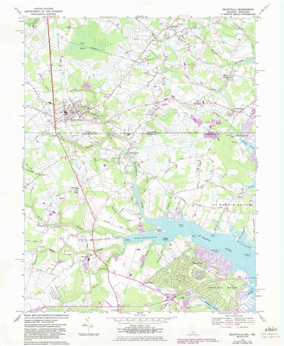United States Geological Survey Selbyville, DE-MD (1967, 24000-Scale) digital map