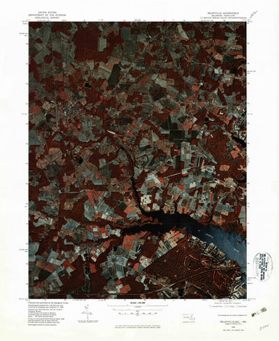 United States Geological Survey Selbyville, DE-MD (1980, 25000-Scale) digital map