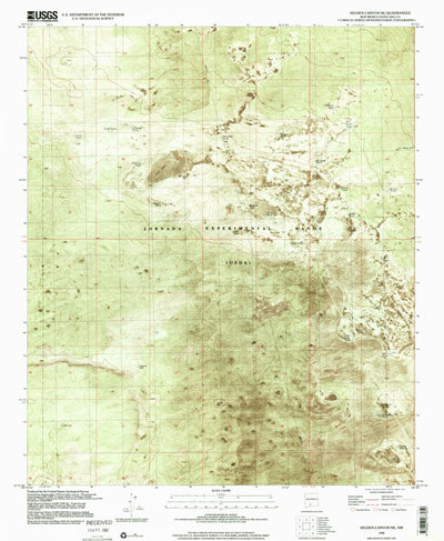 United States Geological Survey Selden Canyon NE, NM (1996, 24000-Scale) digital map