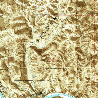 United States Geological Survey Selden Canyon, NM (1982, 24000-Scale) digital map