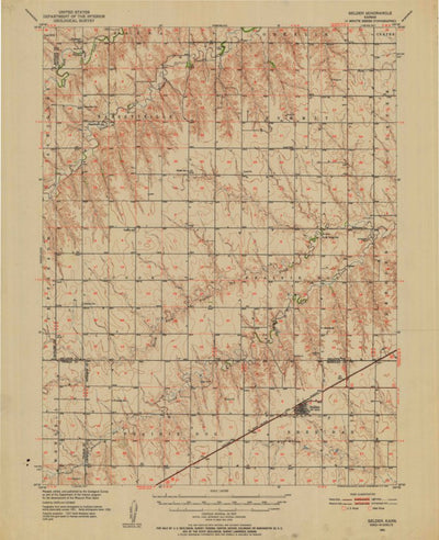 United States Geological Survey Selden, KS (1951, 62500-Scale) digital map