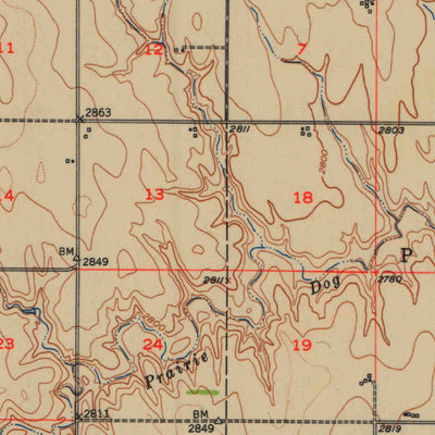 United States Geological Survey Selden, KS (1951, 62500-Scale) digital map