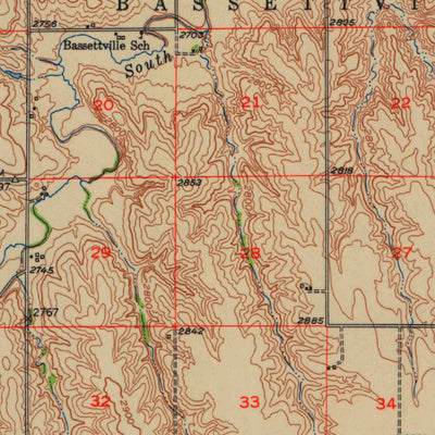 United States Geological Survey Selden, KS (1951, 62500-Scale) digital map