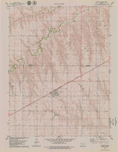 United States Geological Survey Selden, KS (1978, 24000-Scale) digital map