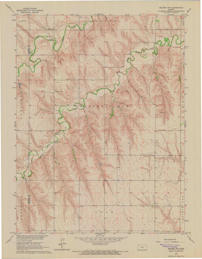 United States Geological Survey Selden NW, KS (1965, 24000-Scale) digital map