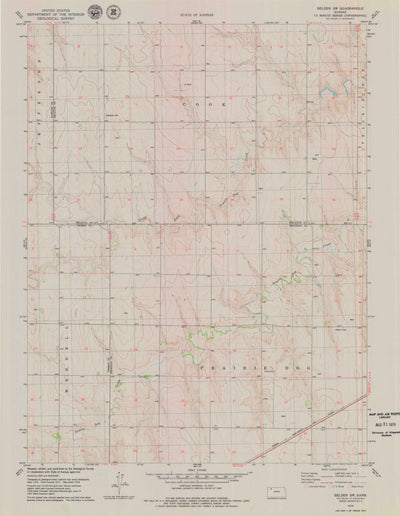 United States Geological Survey Selden SW, KS (1978, 24000-Scale) digital map