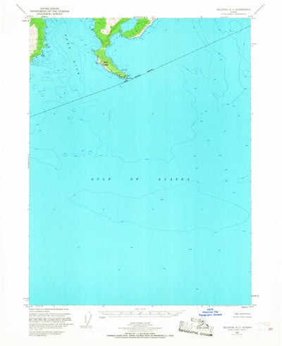 United States Geological Survey Seldovia A-3, AK (1951, 63360-Scale) digital map