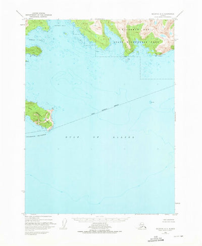 United States Geological Survey Seldovia A-4, AK (1951, 63360-Scale) digital map