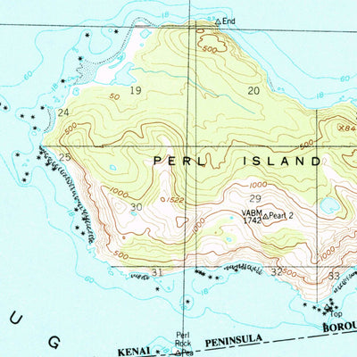United States Geological Survey Seldovia A-5, AK (1953, 63360-Scale) digital map