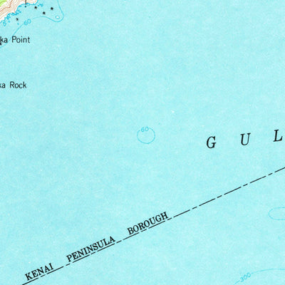 United States Geological Survey Seldovia B-2, AK (1951, 63360-Scale) digital map