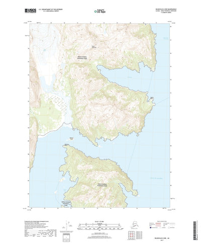 United States Geological Survey Seldovia B-2 NW, AK (2017, 25000-Scale) digital map