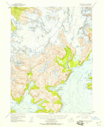 United States Geological Survey Seldovia B-3, AK (1952, 63360-Scale) digital map