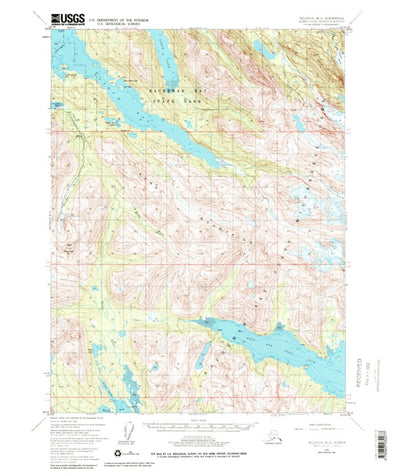 United States Geological Survey Seldovia B-4, AK (1981, 63360-Scale) digital map