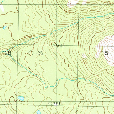United States Geological Survey Seldovia B-5 NE, AK (1987, 25000-Scale) digital map