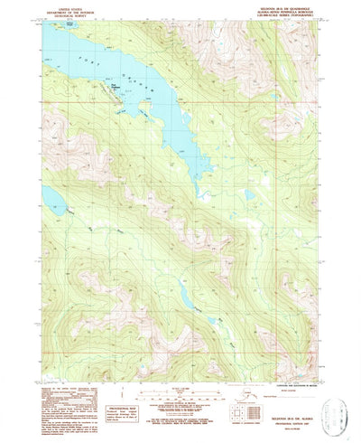 United States Geological Survey Seldovia B-5 SW, AK (1987, 25000-Scale) digital map